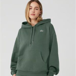 NWOT Alo Yoga Accolade Hoodie in Dark Cactus (sold out) S